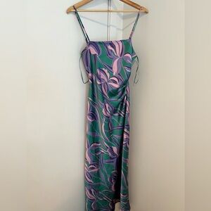 House of Harlow 1960 Green and Purple Maxi Dress